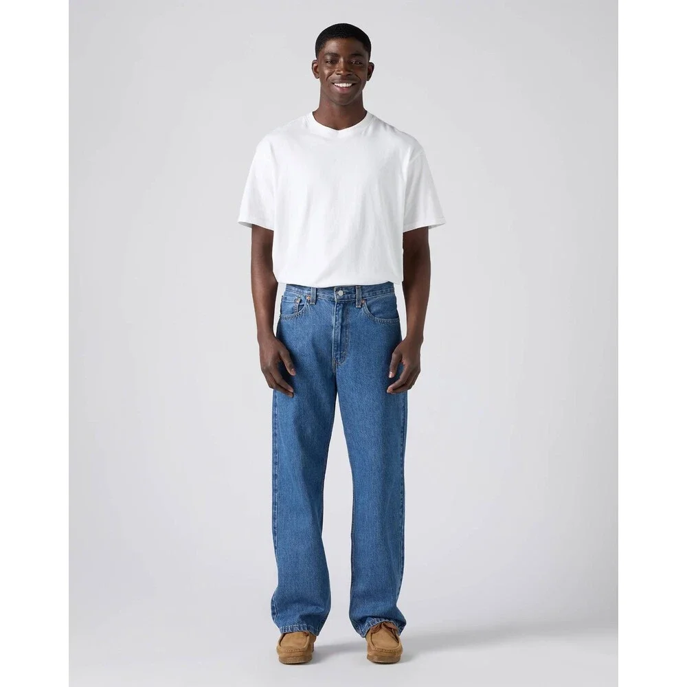 Levi's 565 Jeans Men's 40X30 Blue Cotton Denim Medium Wash Loose Fit JAX1859